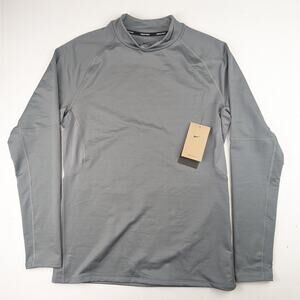 Nike Men's Pro Dri-Fit Warm Mock Neck Long Sleeve Shirt - Base Layer - Gray - XL